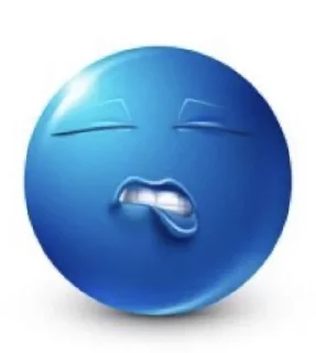 🙄 emoji синие ебальчики Telegram sticker 21 of 27