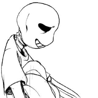 😔 emoji Санс Telegram sticker 6 of 64