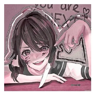 Sticker from ♡yandere simulator♡