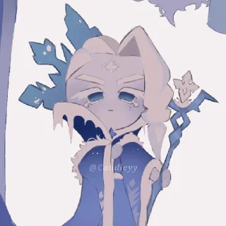 😐 emoji Frost Queen cookie Telegram sticker 8 of 11