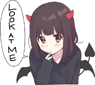 😈 emoji Menhera-chan @anime_stickerr Telegram sticker 12 of 88