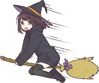 🧙‍♀️ emoji Menhera-chan @anime_stickerr Telegram sticker 11 of 88