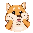 😱 emoji Shiba Inu Telegram sticker 11 of 23