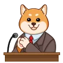👏 emoji Shiba Inu Telegram sticker 19 of 23