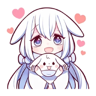 Sticker from Белая-зайка @tg_sticks