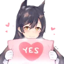 Sticker from usable girls
