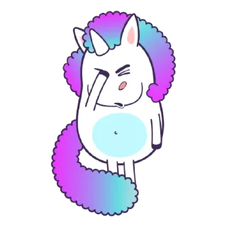 🧐 emoji Bright Unicorns Telegram sticker 23 of 25