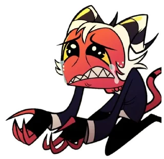 😢 emoji @HazbinStick Telegram sticker 13 of 39