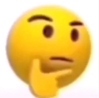 🤔 emoji желтый хуй,и еще какие то Telegram sticker 17 of 104