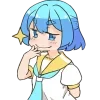 🤔 emoji Часовая-тян @Nyasticks Telegram sticker 9 of 41