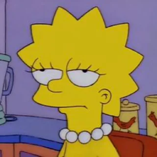 😒 emoji The Simpsons Telegram sticker 7 of 95