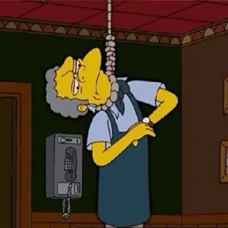 😒 emoji The Simpsons Telegram sticker 9 of 95