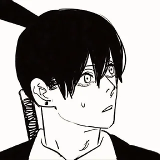 😥 emoji AKI HAYAKAWA @anime_sticks Telegram sticker 4 of 45