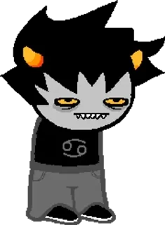 🌟 emoji Каркат | Хоумстак| @HomestuckStikers ➡️ @Ctikerubot Telegram sticker 18 of 22