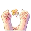🍀 emoji emoji @kotiki_i_frazochki Telegram sticker 11 of 72