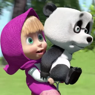🎉 emoji Masha and Panda by @Uniqeus Telegram sticker 6 of 65