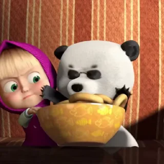 🎉 emoji Masha and Panda by @Uniqeus Telegram sticker 10 of 65