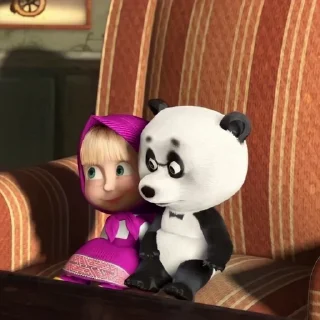 🎉 emoji Masha and Panda by @Uniqeus Telegram sticker 8 of 65
