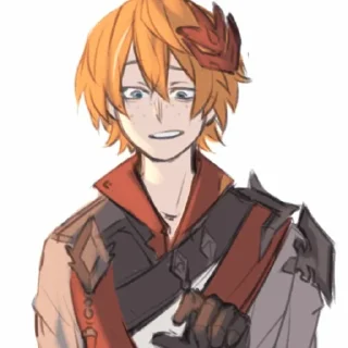 ❓ emoji Scaramouche by @tuhlayakartoha538 Telegram sticker 20 of 22