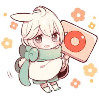 ⭕️ emoji Зайчик @nyasticks Telegram sticker 9 of 40