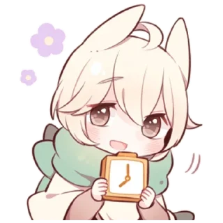 🕘 emoji Зайчик @nyasticks Telegram sticker 16 of 40