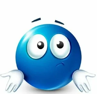 🤷‍♀ emoji синие ебальчики Telegram sticker 18 of 27