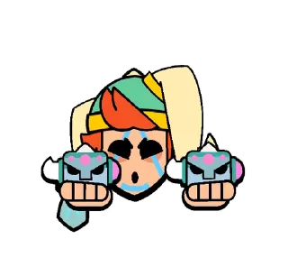 😶 emoji Chester Pins @BrawlStarsStik Telegram sticker 13 of 15