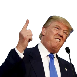 👆 emoji Donald Trump Telegram sticker 2 of 35