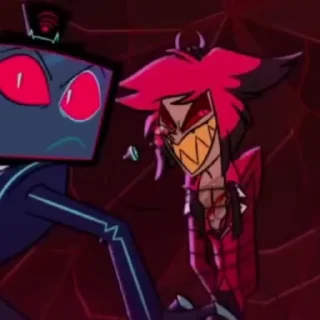 📻 emoji vox x alastor :: @SASHAWQL Telegram sticker 10 of 83