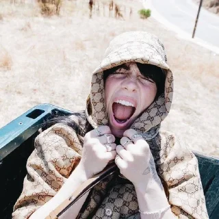 🌟 emoji billie eilish random Telegram sticker 6 of 15