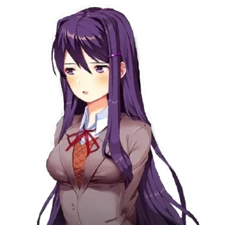 😒 emoji Doki doki literature club Telegram sticker 10 of 41