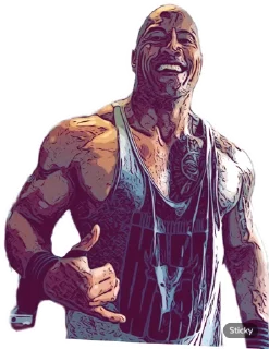 Sticker from The Rock