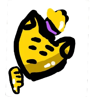 👎 emoji Стикеры короля котов (Changed) ➡️ @Ctikerubot Telegram sticker 14 of 49
