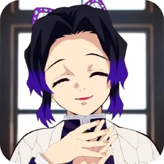 🥰 emoji Шинобу Кочо🦋 Telegram sticker 5 of 25