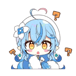 ❔ emoji Якихара-тян - @tg_sticks Telegram sticker 12 of 17