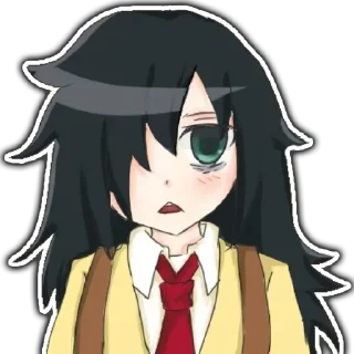 👀 emoji Tomoko by @anime_stickerr Telegram sticker 14 of 35