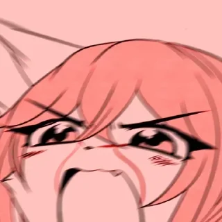 😡 emoji Anime college by @anime_stickerr Telegram sticker 14 of 84