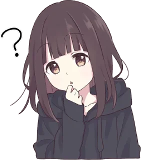 🤔 emoji Anime college by @anime_stickerr Telegram sticker 18 of 84