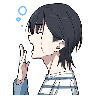 😴 emoji Кудере-кун @nyasticks Telegram sticker 15 of 41