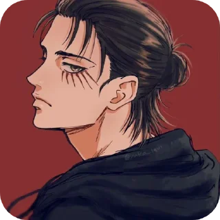 ⭐ emoji Eren yeger :: Telegram sticker 12 of 20