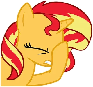 😒 emoji Sunset Shimmer ➩ @Earth928B Telegram sticker 18 of 25