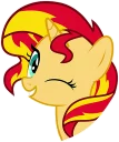 😉 emoji Sunset Shimmer Telegram sticker 16 of 86