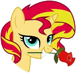 🌹 emoji Sunset Shimmer ➩ @Earth928B Telegram sticker 12 of 25
