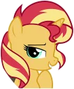 😏 emoji Sunset Shimmer Telegram sticker 18 of 86