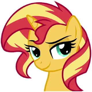 😏 emoji Sunset Shimmer ➩ @Earth928B Telegram sticker 6 of 25