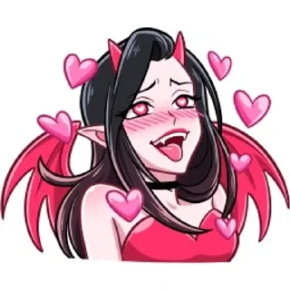 🥰 emoji Дьявол и Дьяволица Telegram sticker 21 of 48