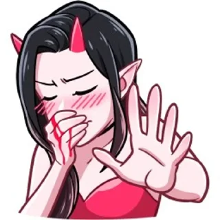 🥺 emoji Дьявол и Дьяволица Telegram sticker 16 of 48