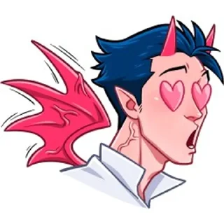 😍 emoji Дьявол и Дьяволица Telegram sticker 14 of 48