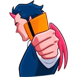 😔 emoji Дьявол и Дьяволица Telegram sticker 22 of 48