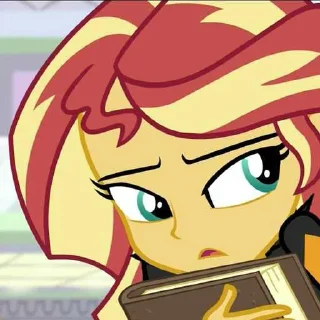 😏 emoji Sunset Shimmer Telegram sticker 20 of 117
